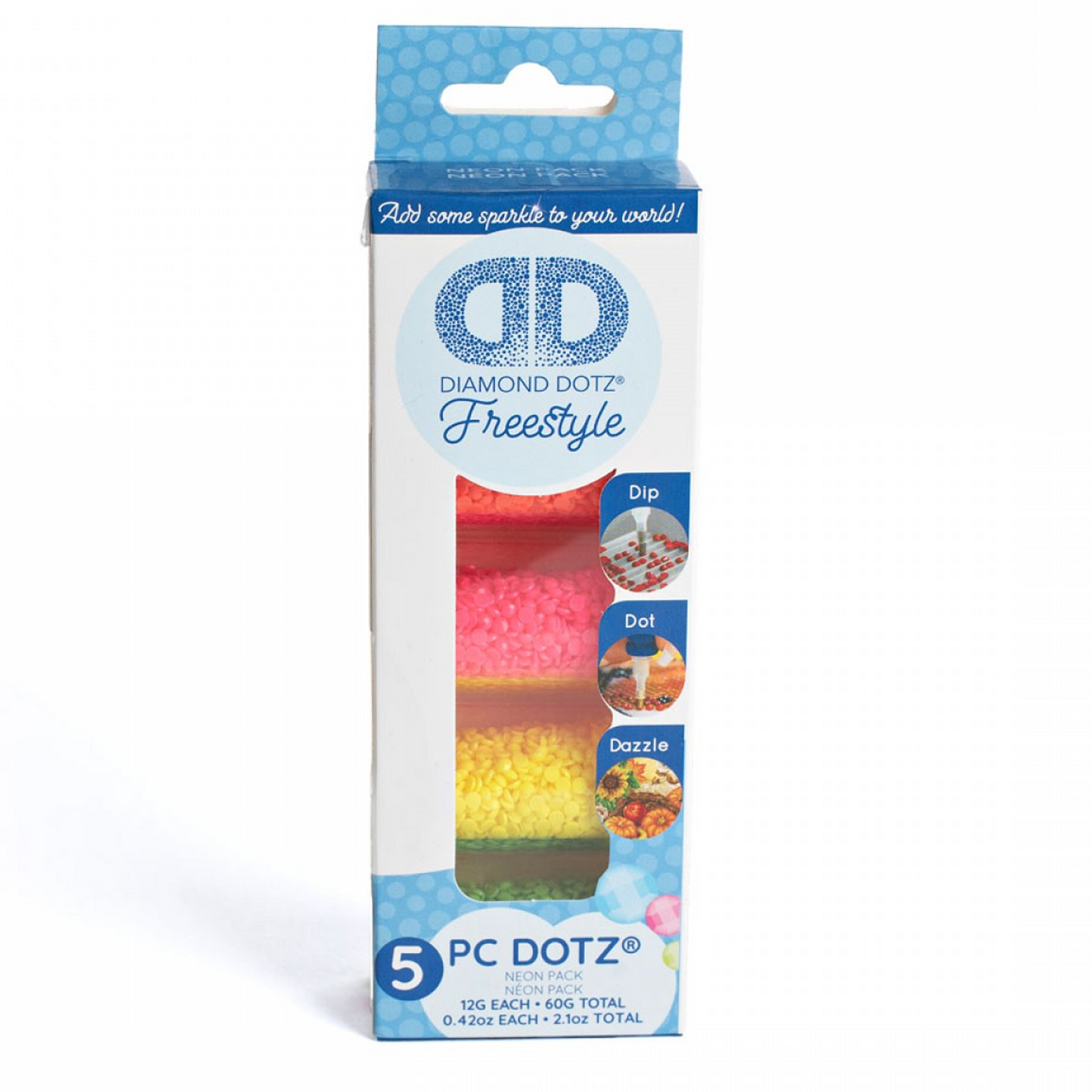 Dotz Sampler Neon: Green/Yellow/Pink/Orange/Glow in the Dark
