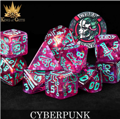 Cyberpunk - 11 Dice Set