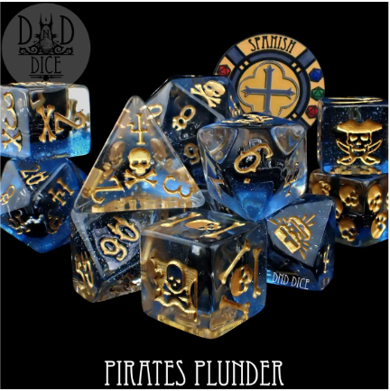 Pirates Plunder - 11 Dice Set