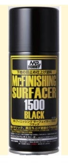 Mr Finishing Surfacer 1500 Black Spray