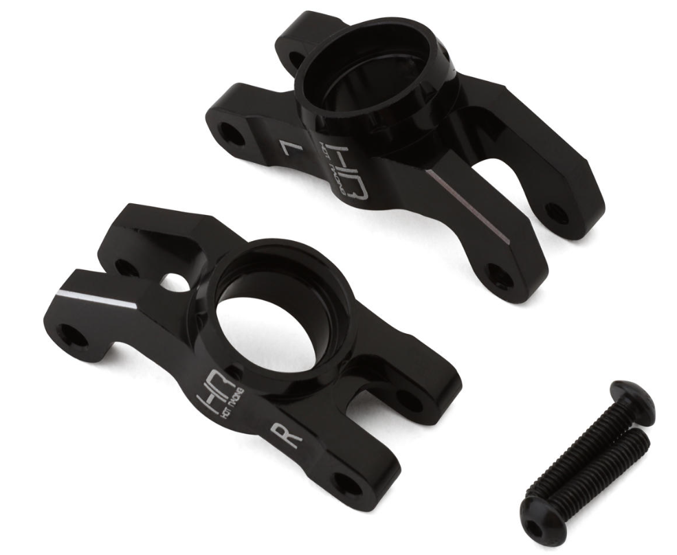 Hot Racing Arrma Grom Aluminum Rear Hub Carrier Set (Black) (2)