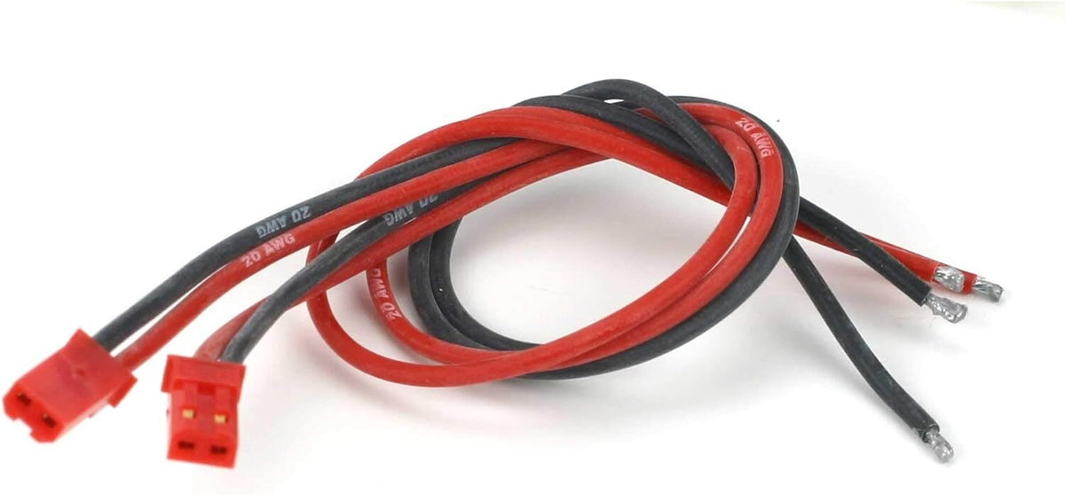 JST Male Conn W/Lead, 20 Ga (2)