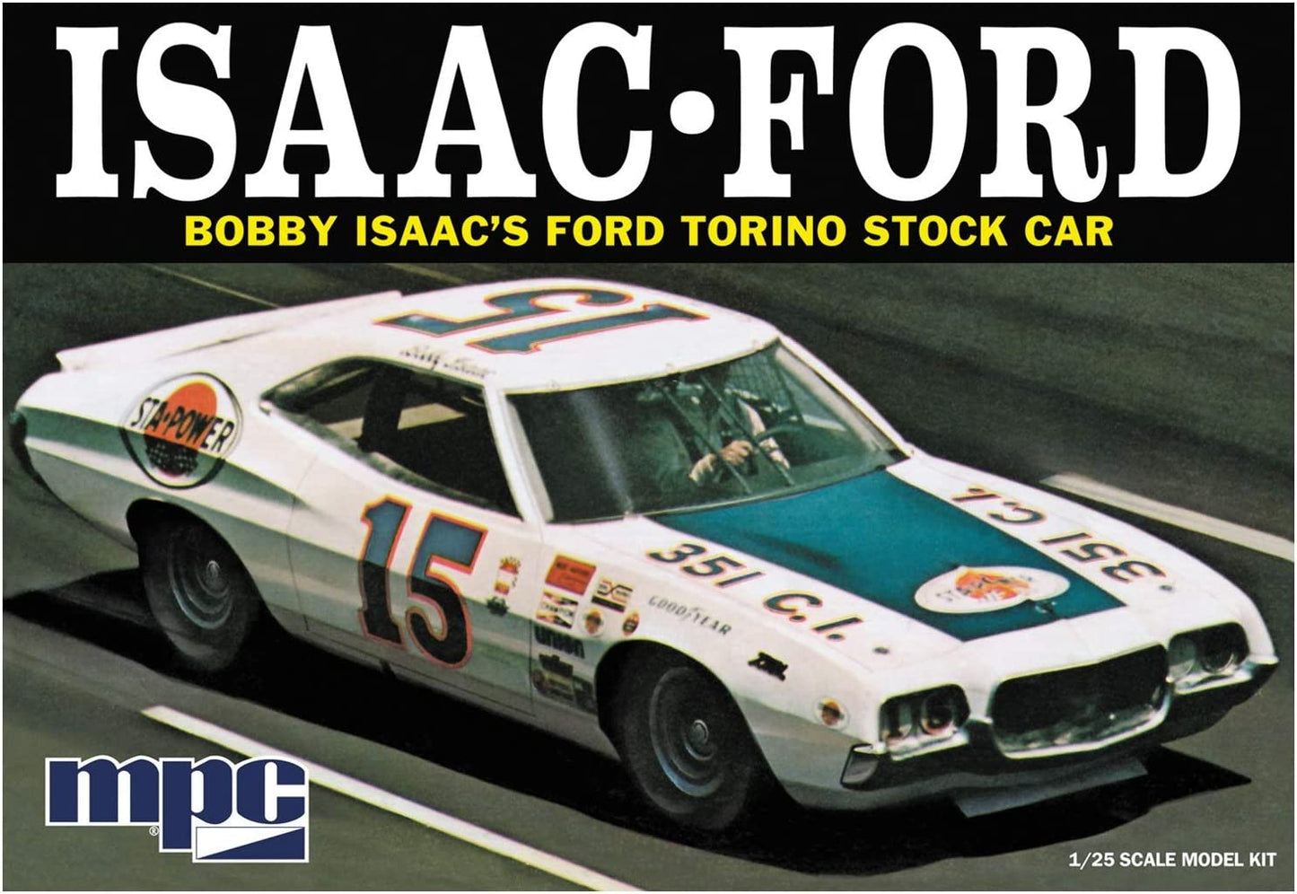 1/25 1972 Ford Torino Stock Car Bobby Isaac #15