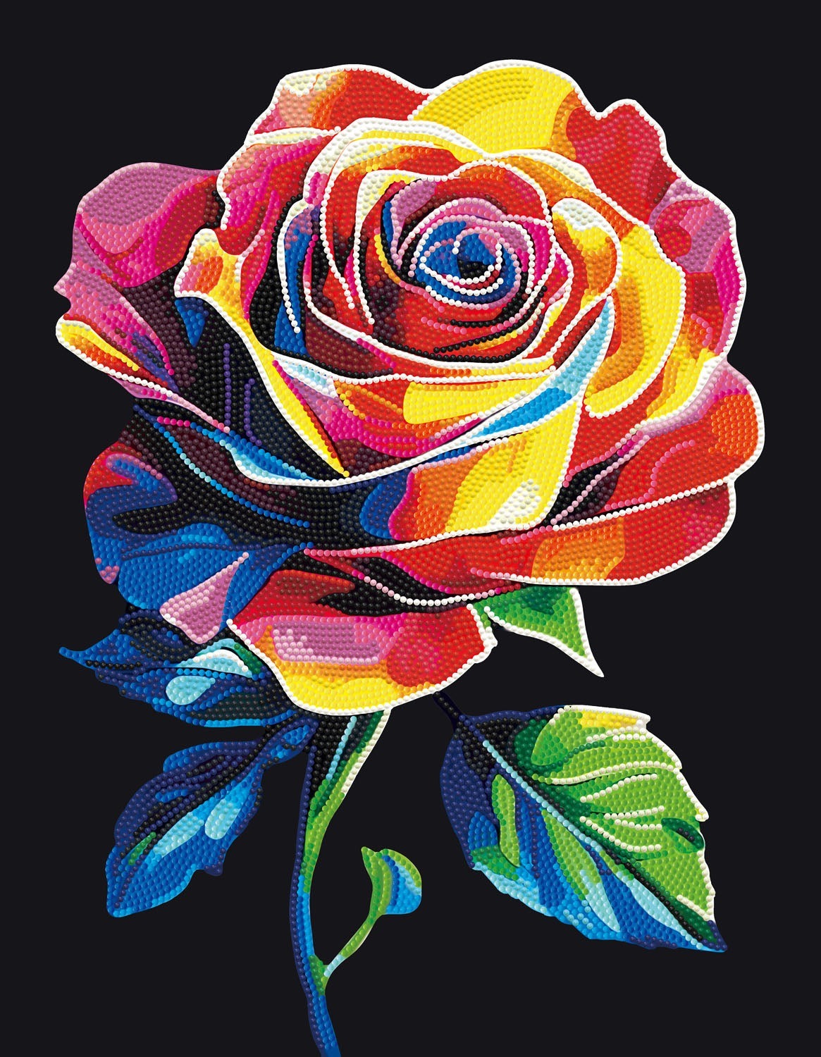 Neon Flock Rose Glow