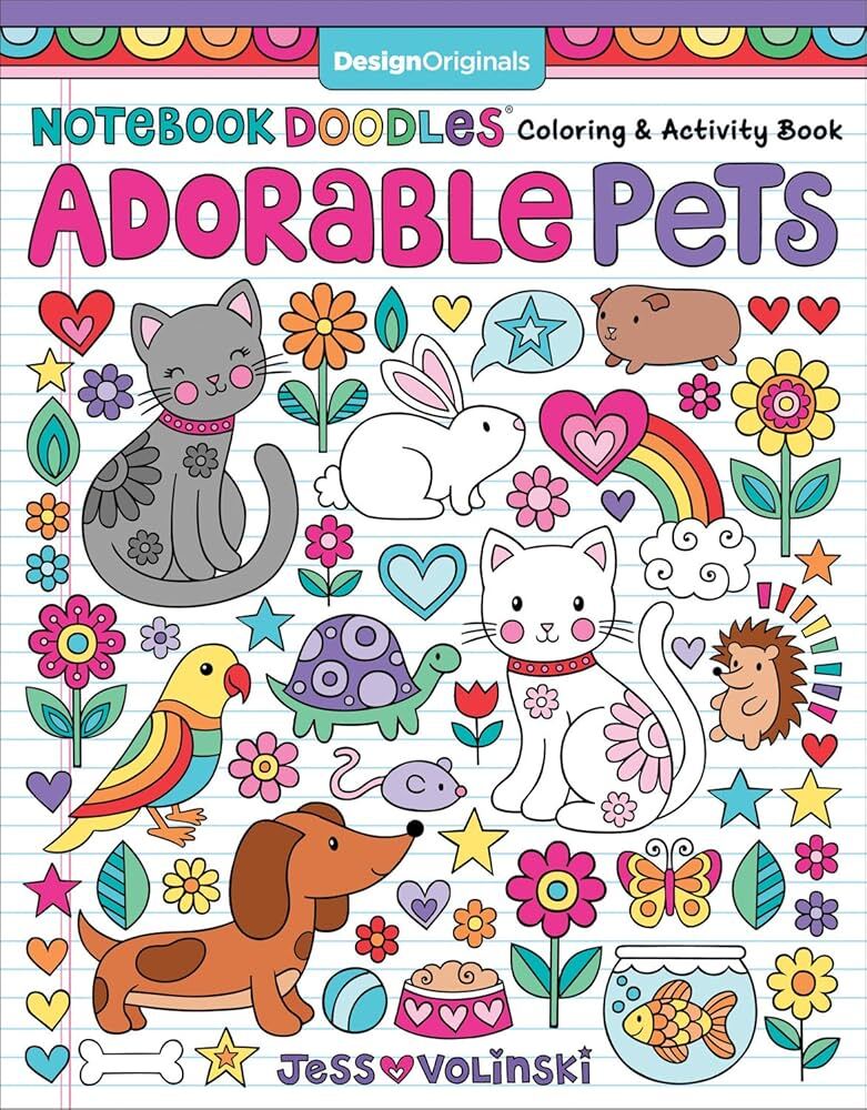 Notebook Doodles - Adorable Pets