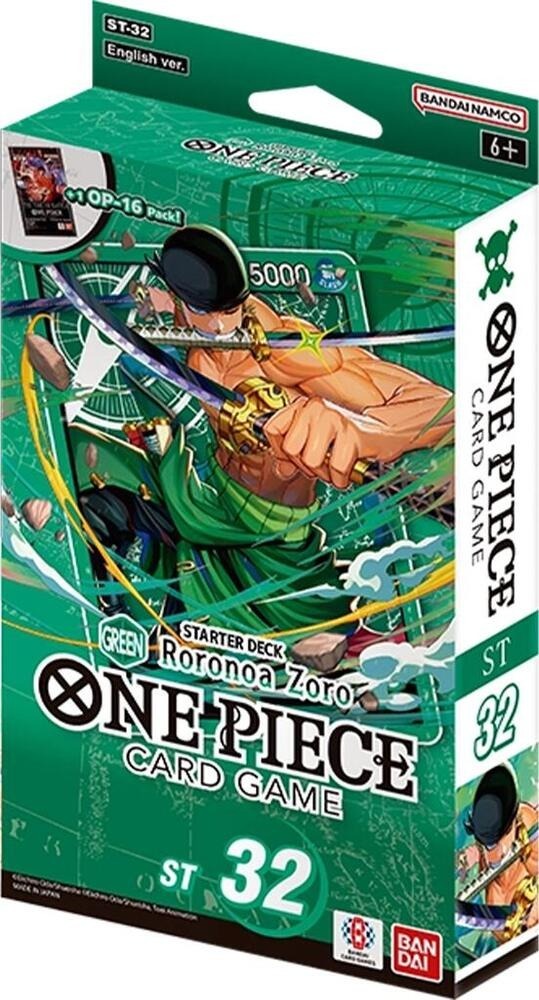 ONE PIECE CARD GAME Starter Deck - GREEN Roronoa Zoro (ST-32)