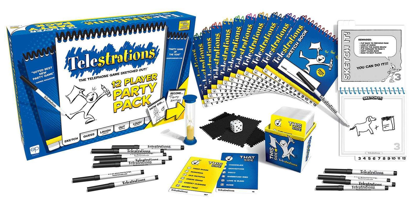 Telestrations 12 Player: The Party Pack The Telestrations Party Pack Brings More Laughter!