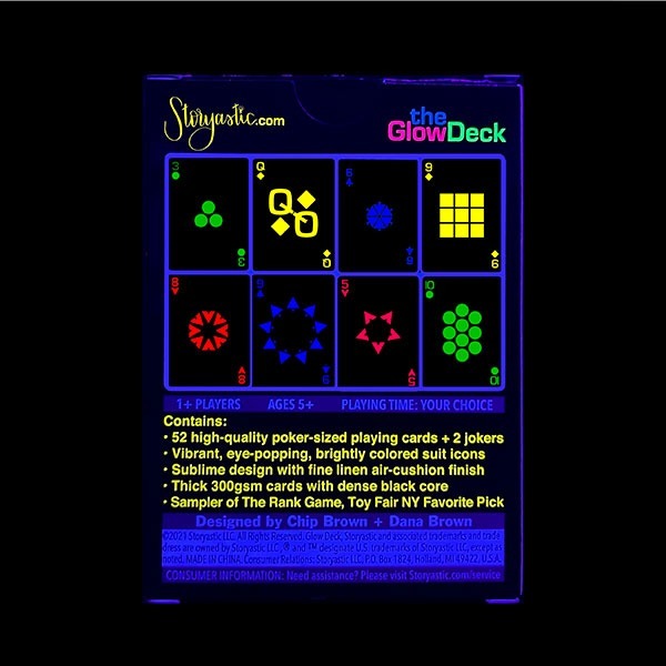 Playing Cards: Glow Deck- Fluorescent Playing Cards