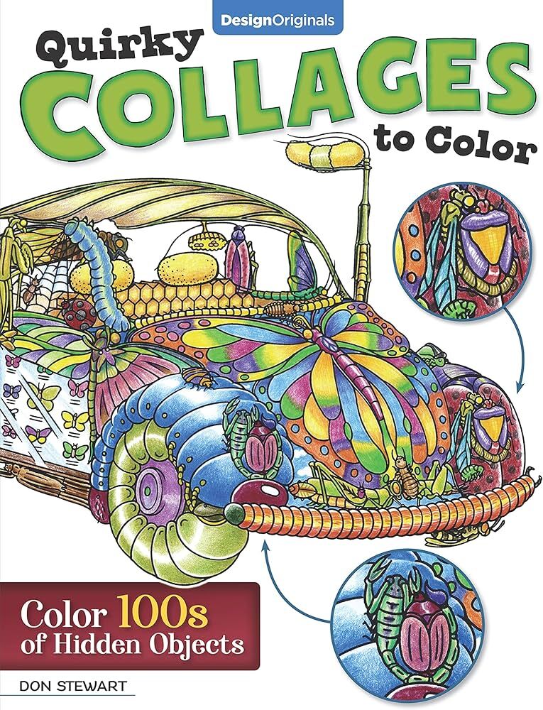 Quirky Collages to Color