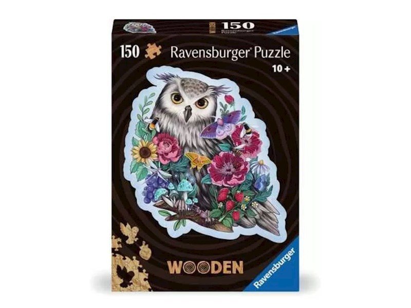 WOOD: Mysterious Owl 150 pc Shape Puzzle