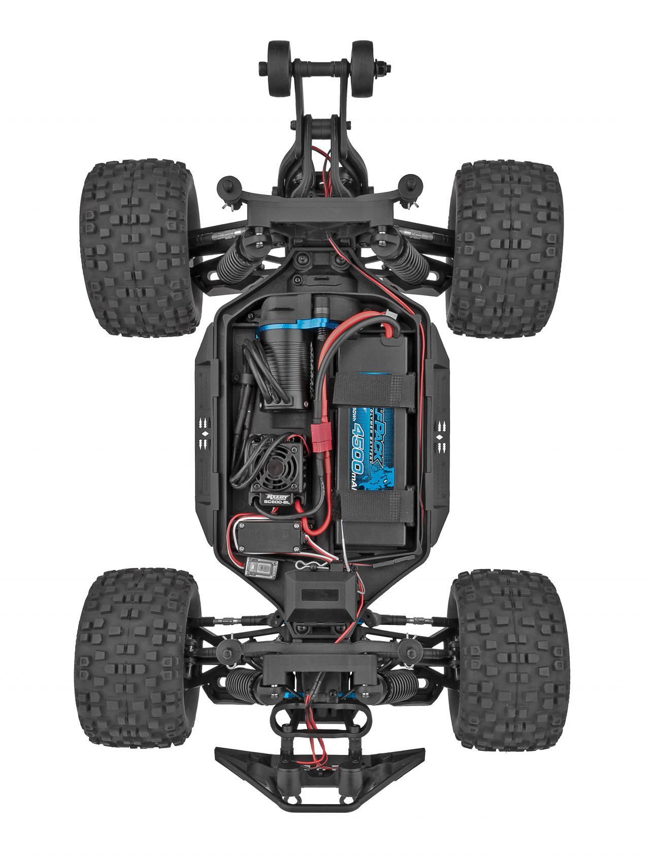 RIVAL MT10 1/10 Scale RTR Electric Brushless 4WD Monster Truck V2, Red