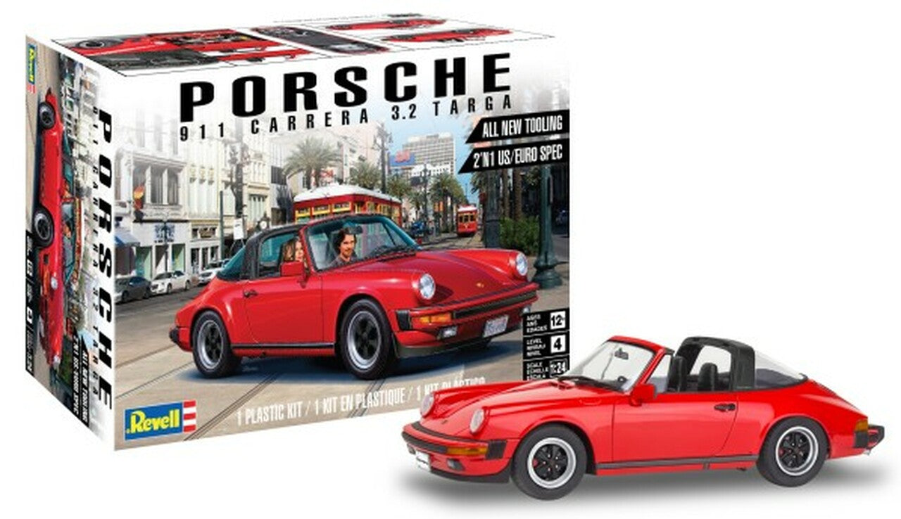 1984 Porsche 911 Carrera 3.2 Targa Car (2 in 1) 1/24 Revell-Monogram