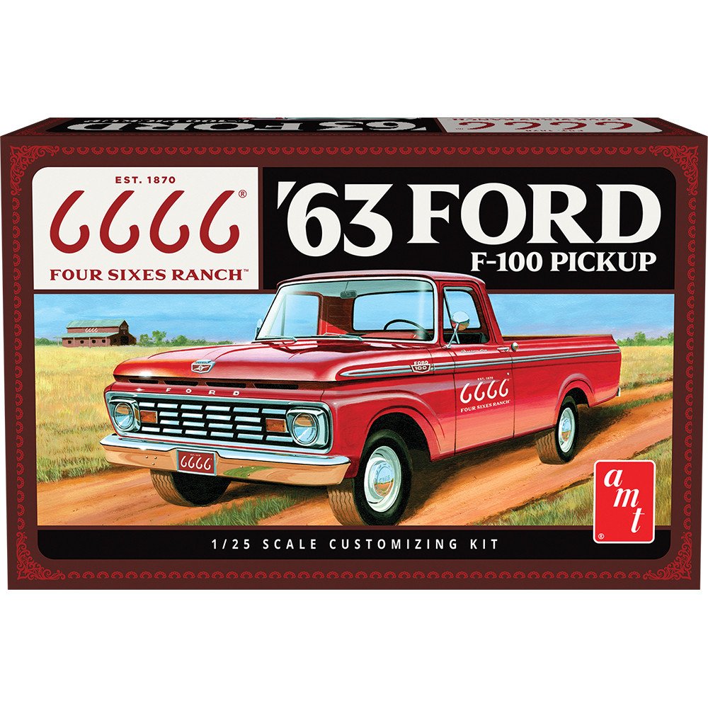 1/25 Four Sixes Ranch 1963 Ford F100 Pickup Truck