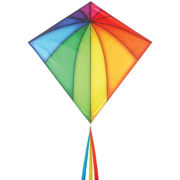Rainbow Stained Glass 30" Diamond