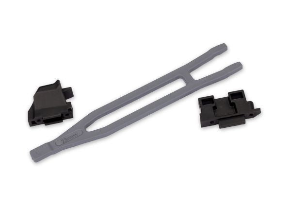 Slate Gray Extended Battery Hold-Down w/ Retainers