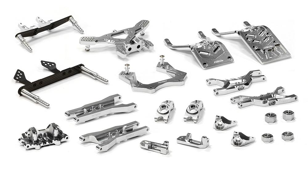 Billet Machined T3 Complete Suspension Kit for 1/10 Stampede 2WD T8651SILVER