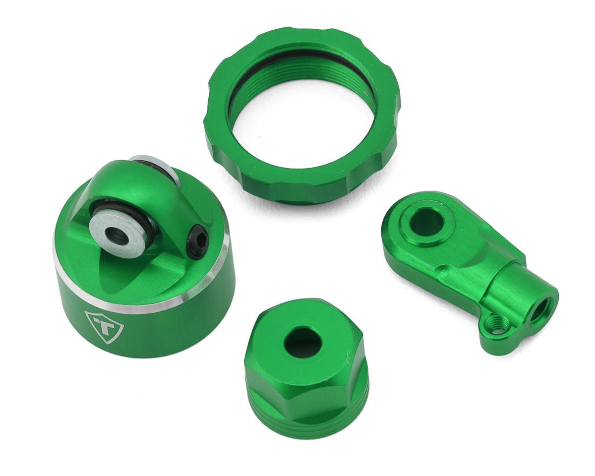 Treal Hobby Losi Promoto MX CNC Aluminum Shock Cap With Bottom Retainer Set (Green)