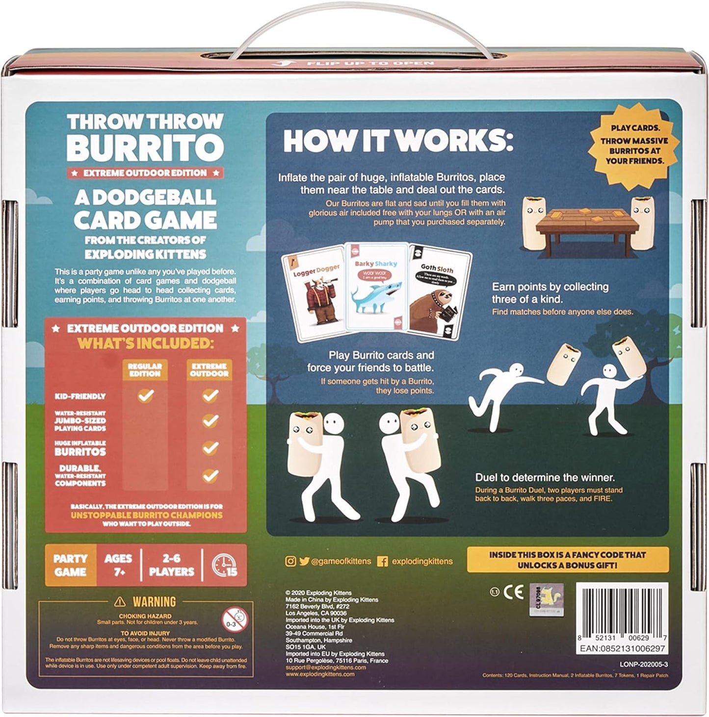 Throw Throw Burrito Extreme Outdoor Edition