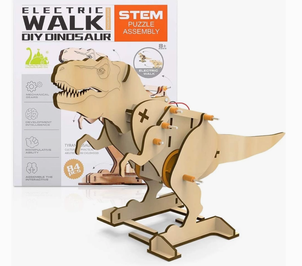 Tyrannosaurus DIY Electric Puzzle Assembly STEM Kit – 84 pcs