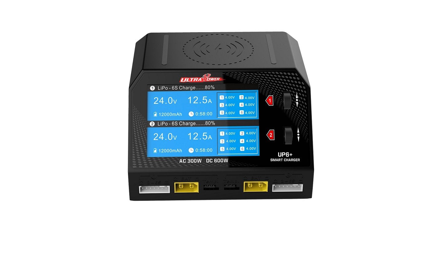 UP6+ AC 300W/DC 600W Dual Port Multi Chemistry AC/DC Charger