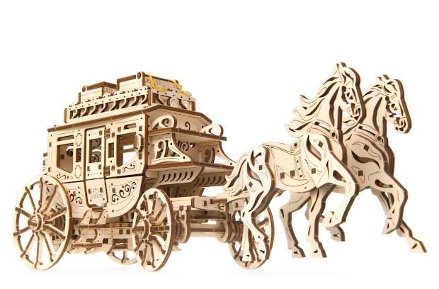 UGears Stagecoach Wooden 3D Model