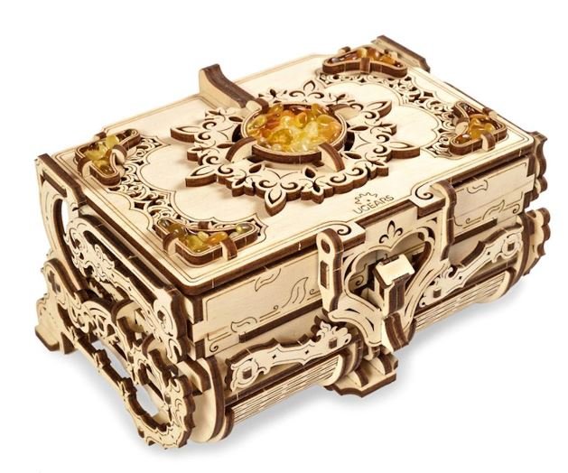 UGears Antique Amber Box Wooden 3D Model