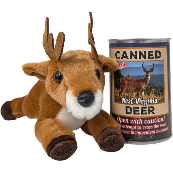 West Virginia Edition -Thistle the Canned Deer Plush W/Jokes