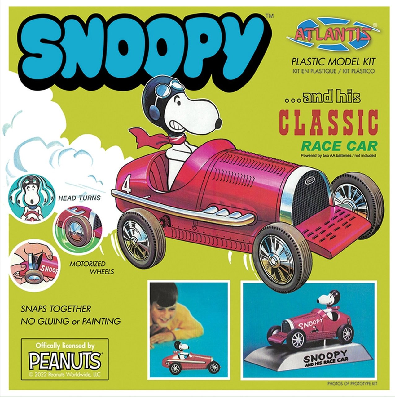 Snoopy and his Race Car Plastic Model Kit