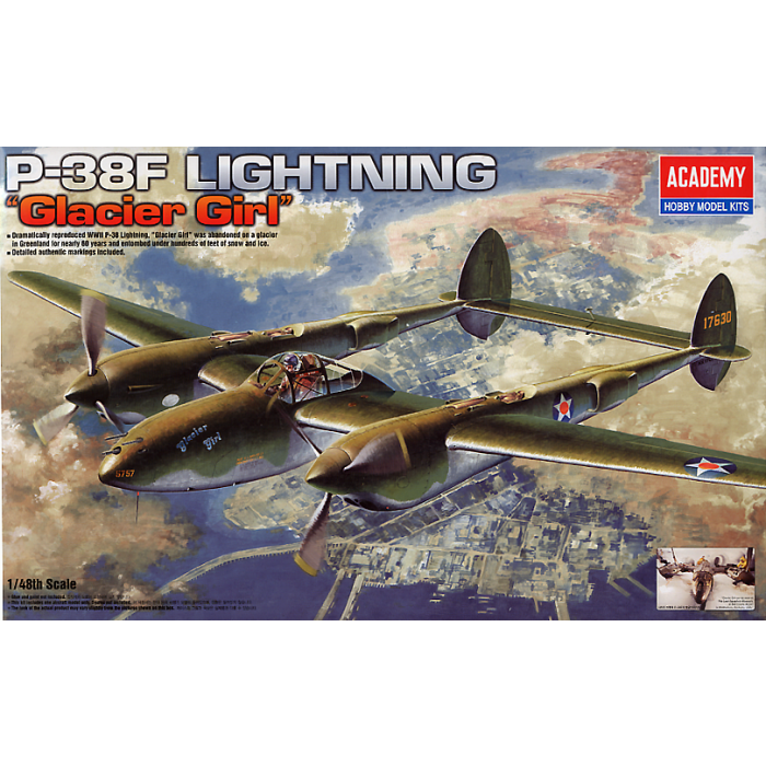 P-38F GLACIER GIRL 1:48 LTD