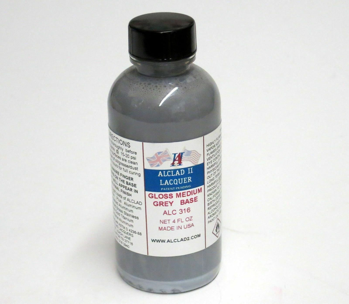 Gloss Medium Grey Base 4oz