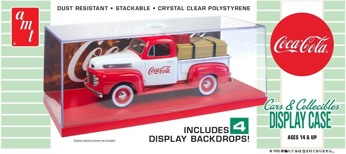 AMT1199 1:25 Cars Collectibles Display Case (Coca-Cola)