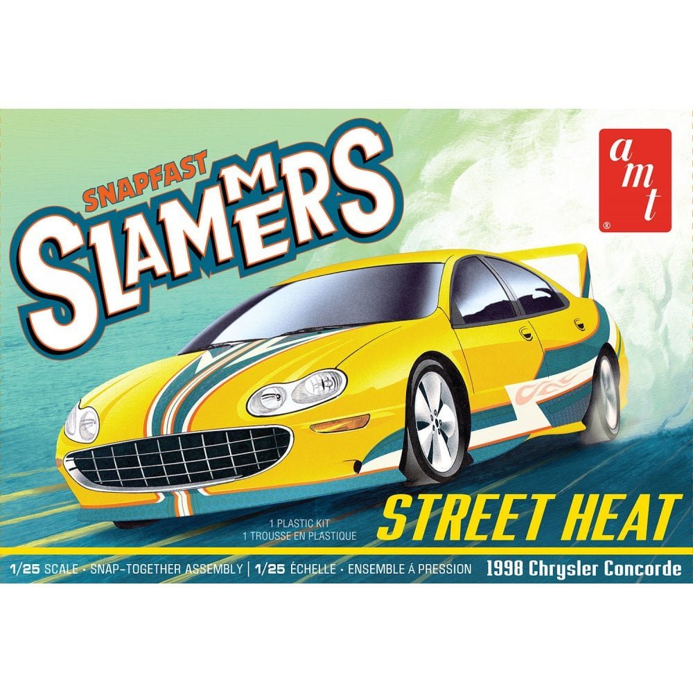 AMT 1:25 Street Heat 1998 Chrysler Concorde - Slammers SNAP Car Model Kit