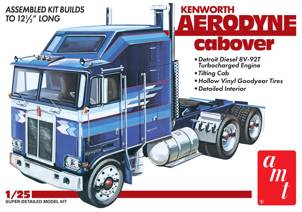 1/25 Kenworth Aerodyne Cabover Tractor Cab