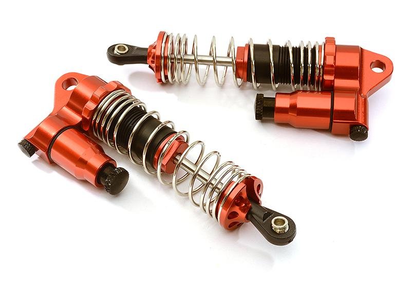GTX2 Front 90mm Piggyback Shocks for Traxxas 1/10 Stampede Rustler & Slash C28478RED