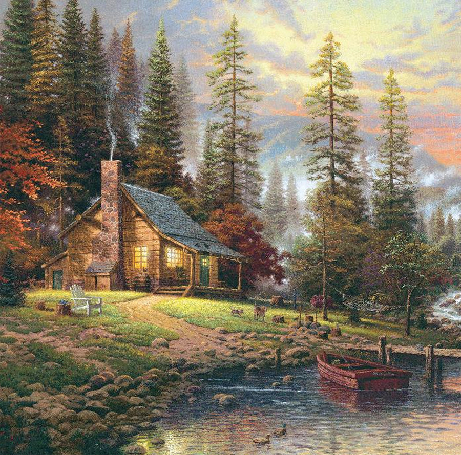 CA PBN (Medium): A Peaceful Retreat (Kinkade)