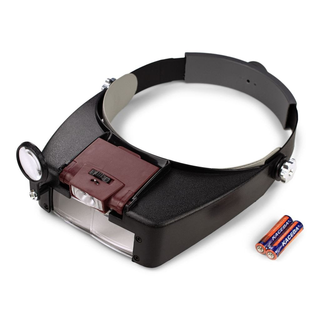 Adjustable LED Lighted Magnifying Visor Hands Free