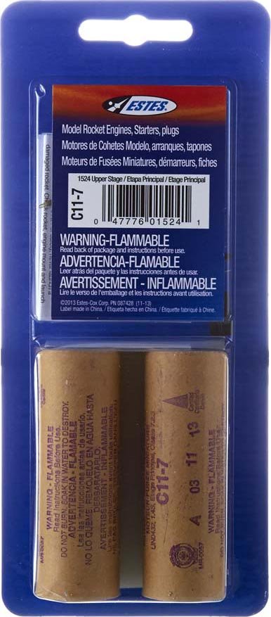 C11-7 Model Rocket Engines (2pk)
