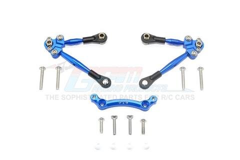 GPM RACING TRAXXAS 4-TEC 2.0 BLUE ALUMINUM FRONT TIE RODS W/ STABILIZER GT049F-B