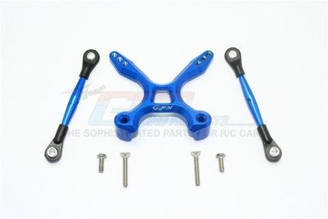 GPM RACING TRAXXAS 4-TEC 2.0 BLUE ALUMINUM REAR TIE RODS W/ STABILIZER GT049R-B