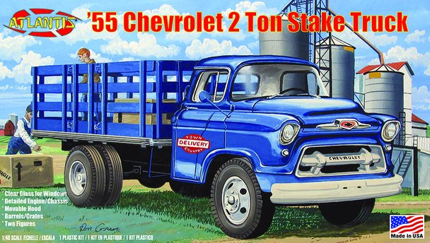 1955 Chevrolet 2 ton Stake Truck 1/48 Plastic Model Kit