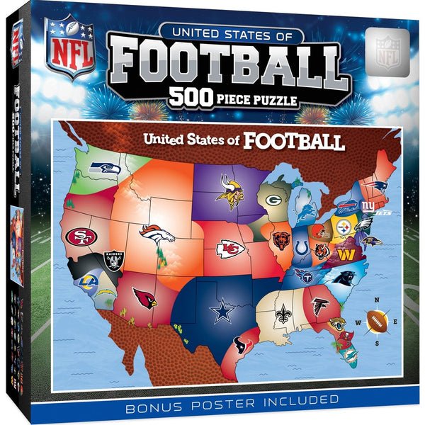 NFL - League Map 500 Piece Puzzle