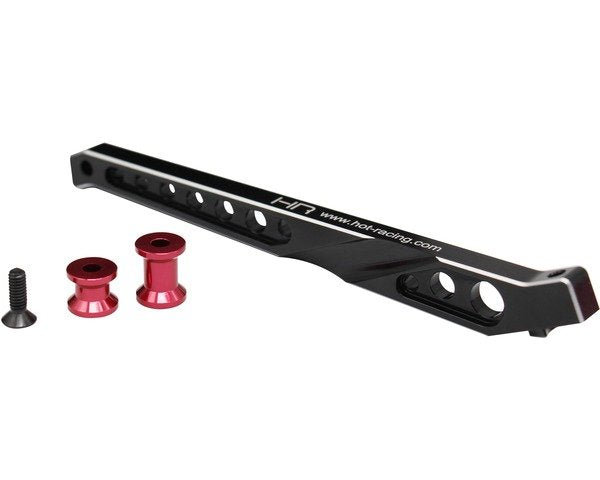 Alum Rear Chassis Brace: (Black): LP Talion 143mm