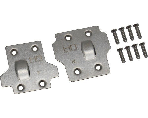 Stainless Steel Skid Plate Set for, Arrma Kraton/Outcast/Tali