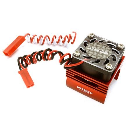 Super BL Motor Heatsink / Fan Red: 1/16 ERV/SLH