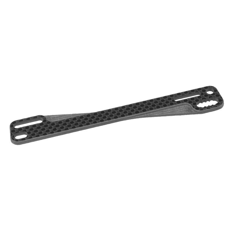 B74 Carbon Fiber battery brace -ribbed & chamfered