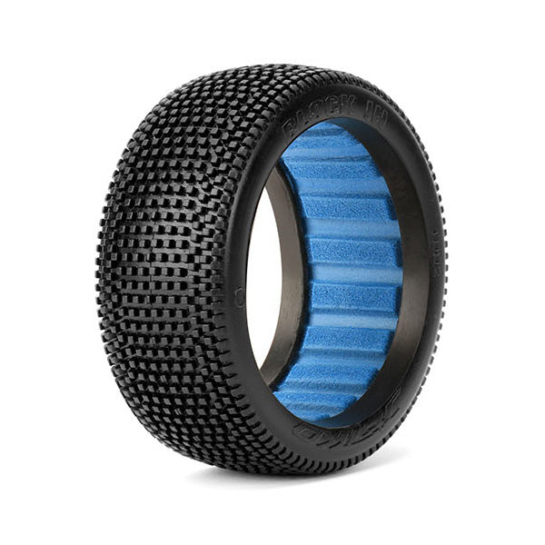 Block In 1/8 Buggy Tires, Super Soft with Inserts (Blue