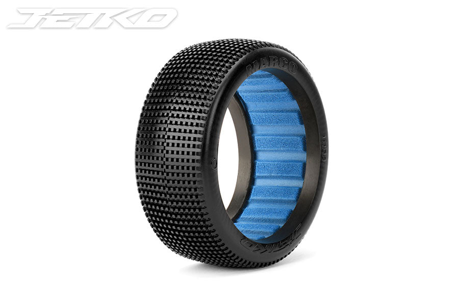 Marco 1/8 Buggy Tires, Medium Soft with Inserts (Blue Grey)