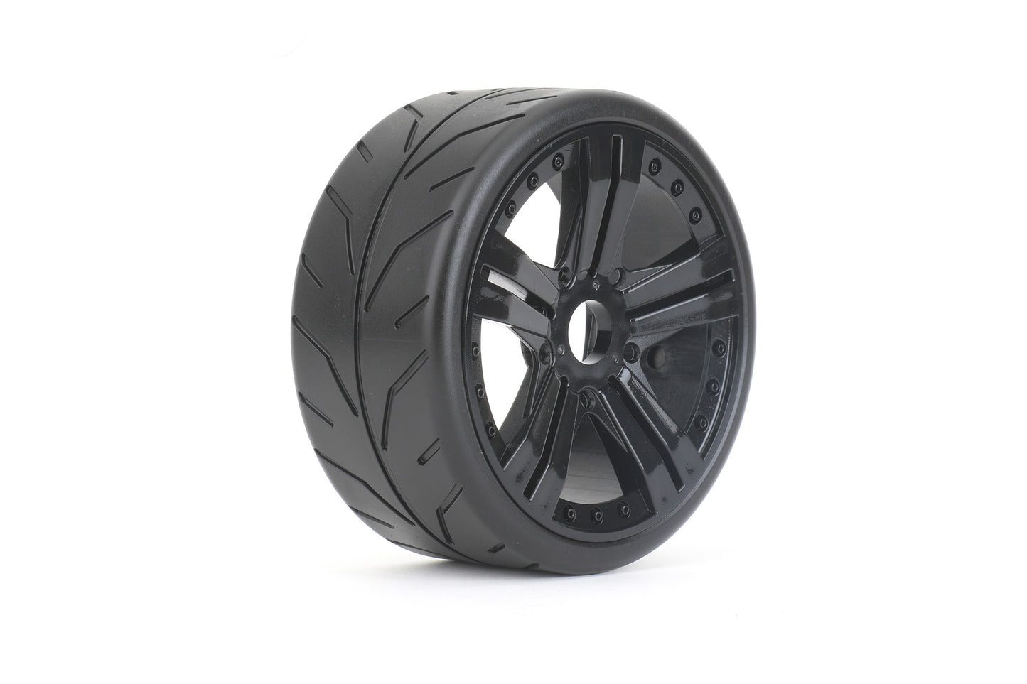 1/8 GT Black Phoenix Racing Tires Mounted on Black Claw