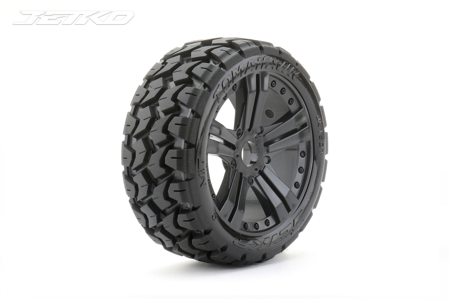 1/8 Buggy Tomahawk Tires Mounted on Black Claw Rims,