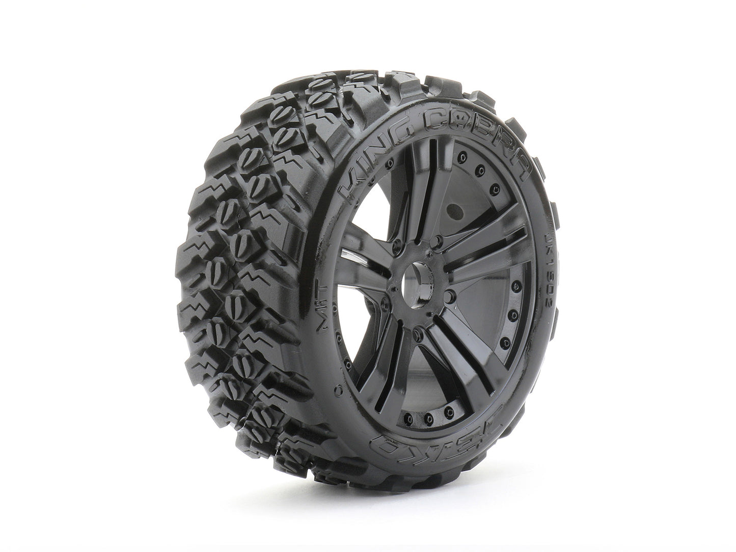 1/8 Buggy King Cobra Tires Mounted on Black Claw Rims,